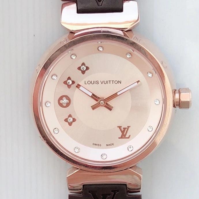 Replica LOUIS VUITTON LV 904l Stainless Steel Quartz Watch 33MM