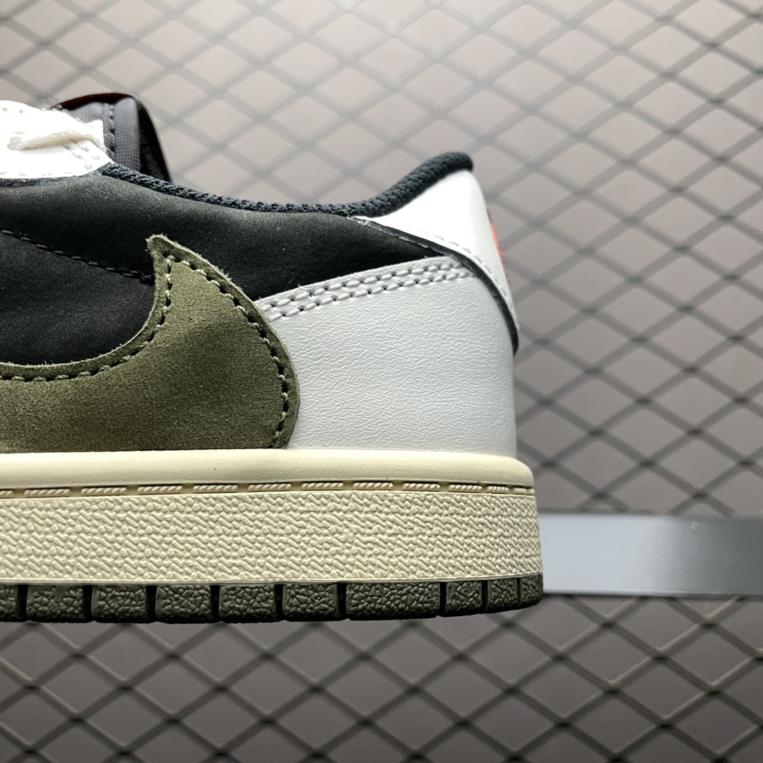 Replica Air Jordan Shoe Youth Travis Scott x Air Jordan AJ1 Low OG TS DZ5909-106 Size 27-35