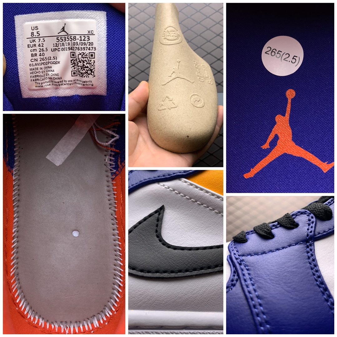 Replica Air Jordan Shoe Air Jordan 1 Low AJ1 553558-123 Size 40-45