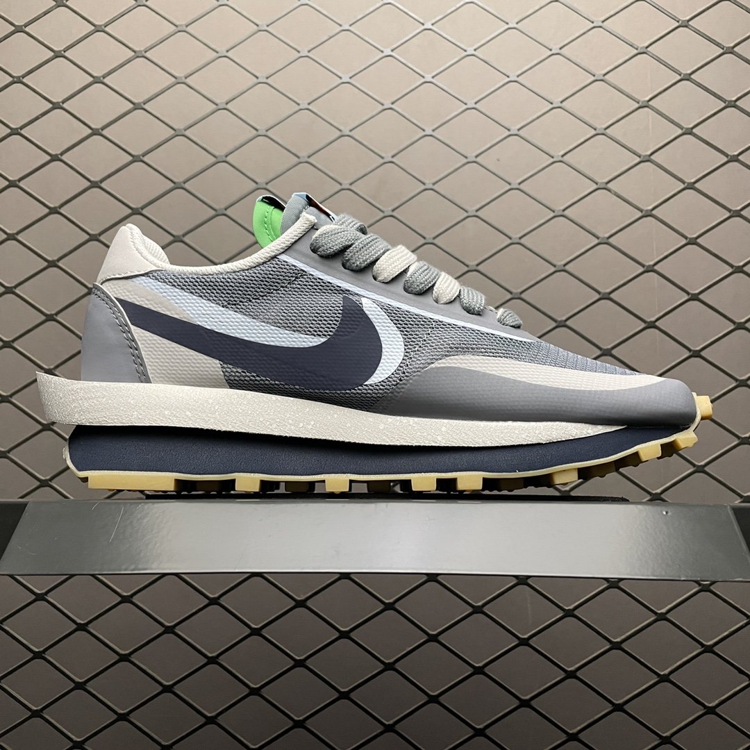 Replica Nike Shoe CLOT x Sacai x NIKE LD Waffle Cool Grey DH3114-001 36-46