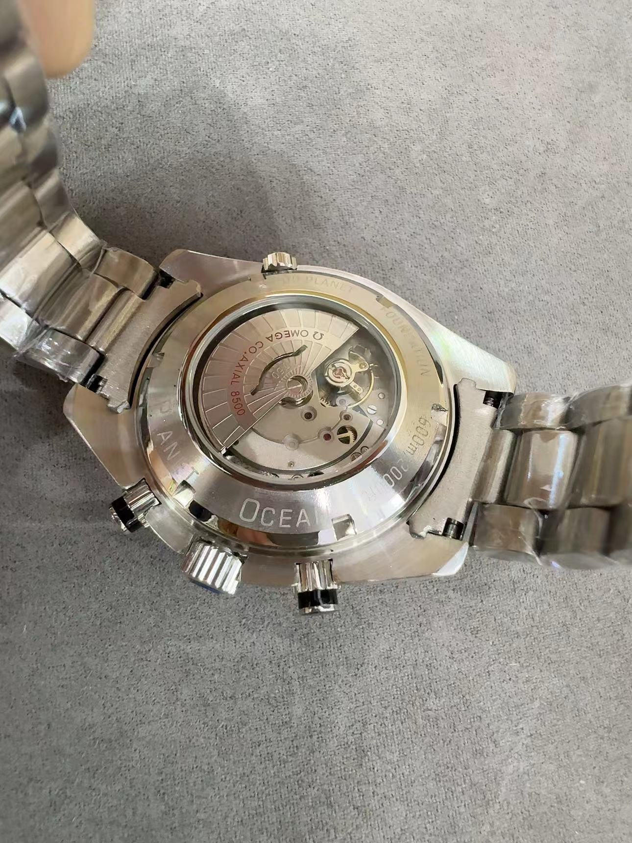 Replica Omega 904l Stainless Steel Automatic Machine Watch 44MM