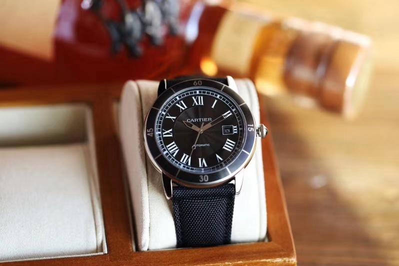 Replica Cartier Rotonde 904l Stainless Steel Automatic Mechanical Watch 42mm