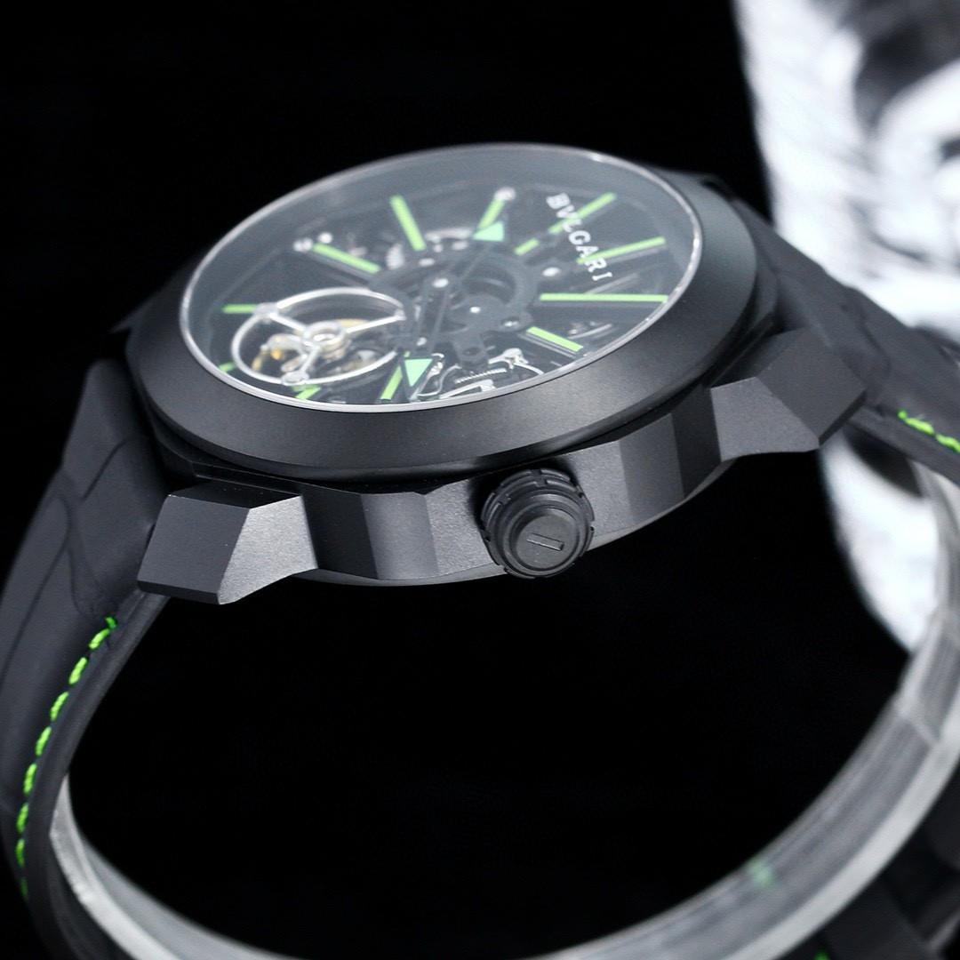 Replica BVLGARI 904l Stainless Steel Automatic Machine Watch 44MM