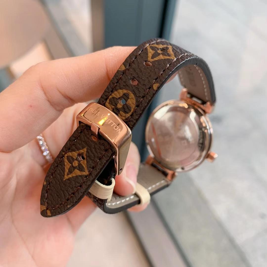 Replica LOUIS VUITTON LV 904l Stainless Steel Quartz Watch 33MM