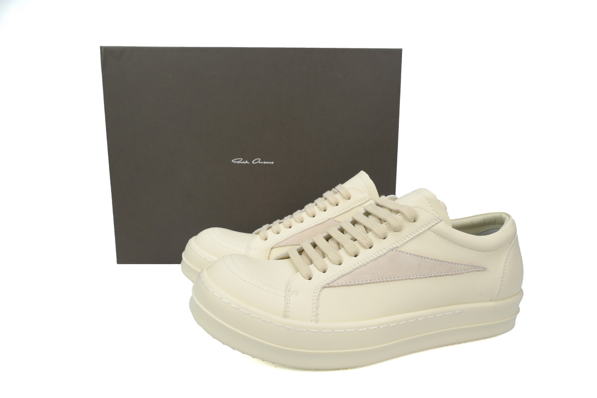 Replica Rick Owens Shoe Rick Owens Wmns Lido Vintage Low ‘Milk’