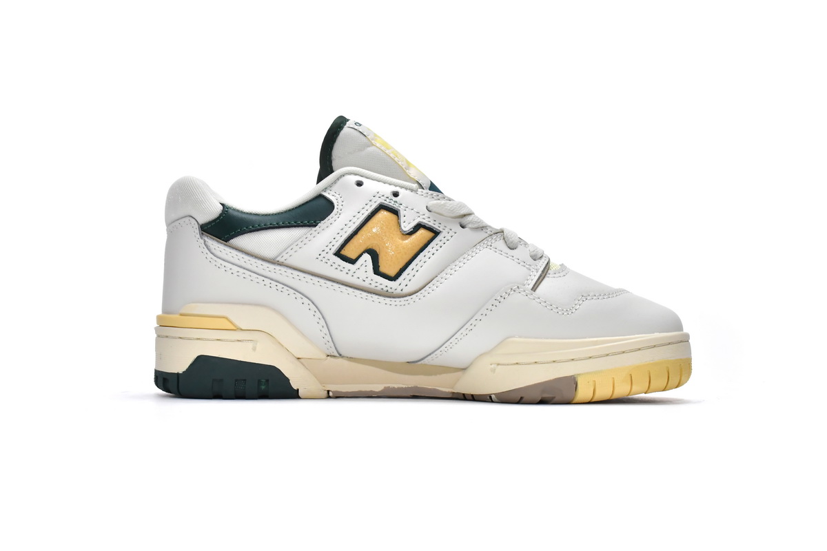 Replica New Balance Shoe BB550A2 Aim Leon Dore x New Balance 550 Green Yellow