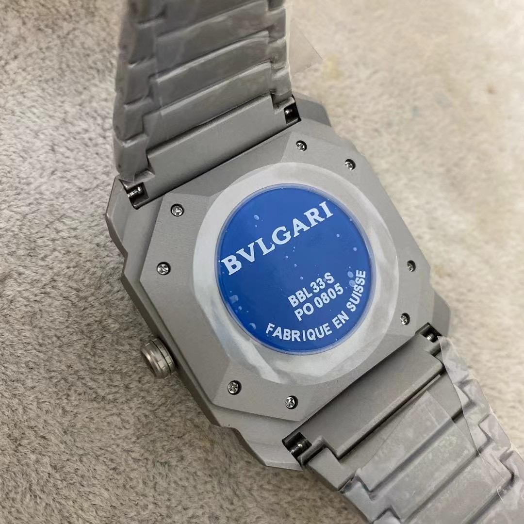 Replica BVLGARI 904l Stainless Steel Quartz Watch 42MM