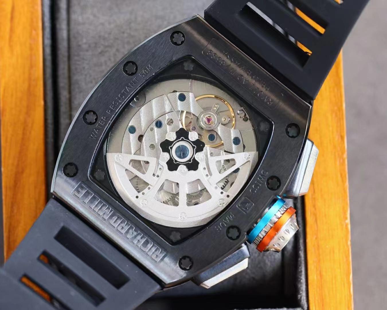 Replica Richard Mille 904l Stainless Steel Automatic Machine Watch 44MM