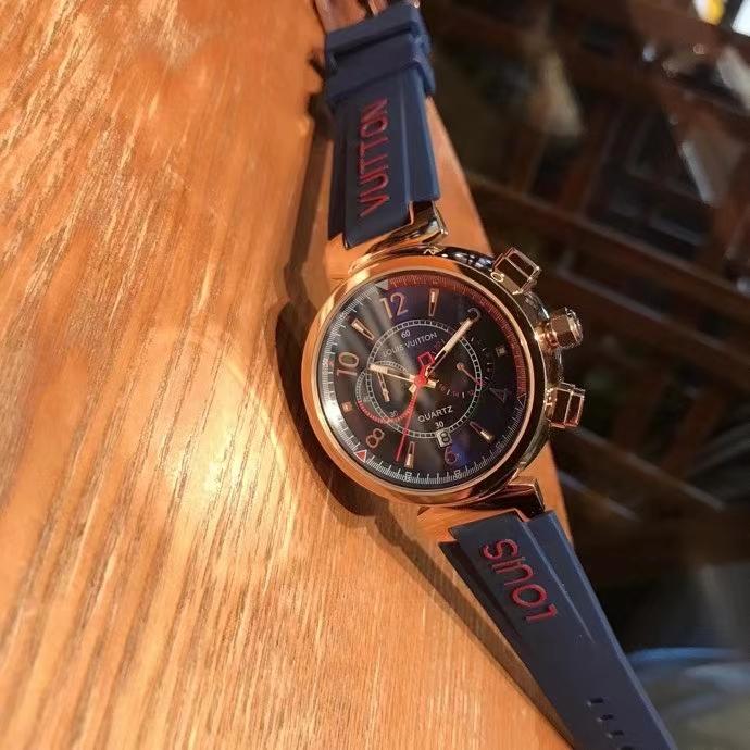 Replica LOUIS VUITTON LV 904l Stainless Steel Quartz Watch 41MM
