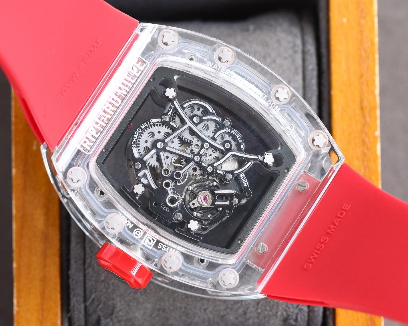 Replica Richard Mille Transparent Shell Automatic Machine Watch 42MM