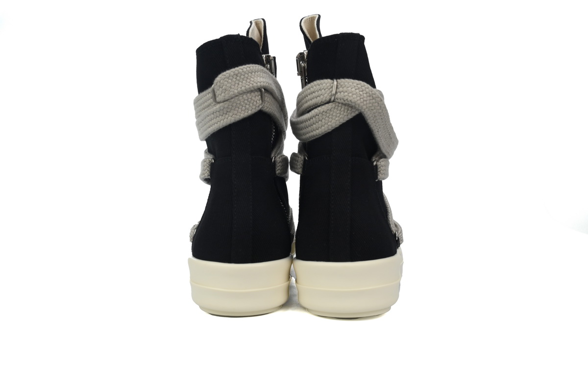 Replica Rick Owens Shoe Rick Owens DRKSHDW Luxor Hexa High ‘Black Milk’