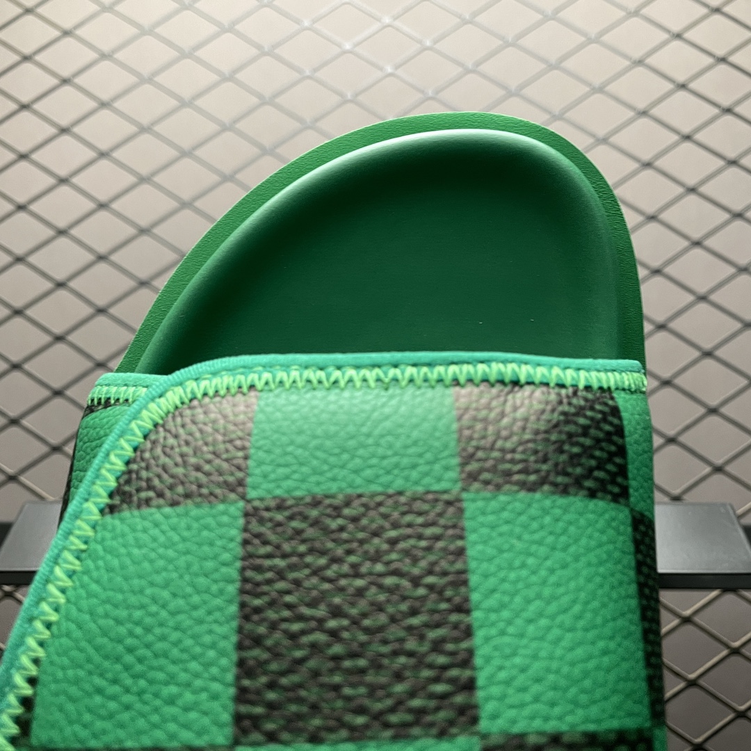 Replica Louis Vuitton Shoe Louis Vuitton Oasis Miami Damier Size 38-46 Green