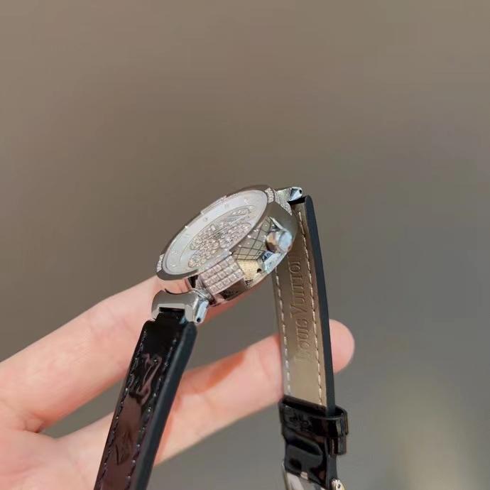 Replica LOUIS VUITTON LV 904l Stainless Steel Quartz Watch 33MM