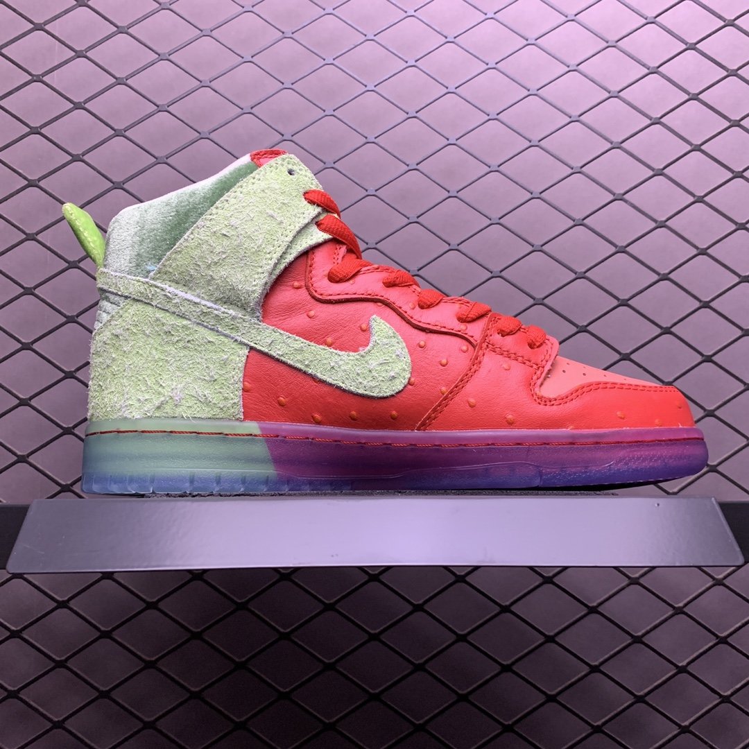 Replica Nike Dunk SB Shoe Nike SB Dunk high strawberry cough CW7093-600 36-47.5