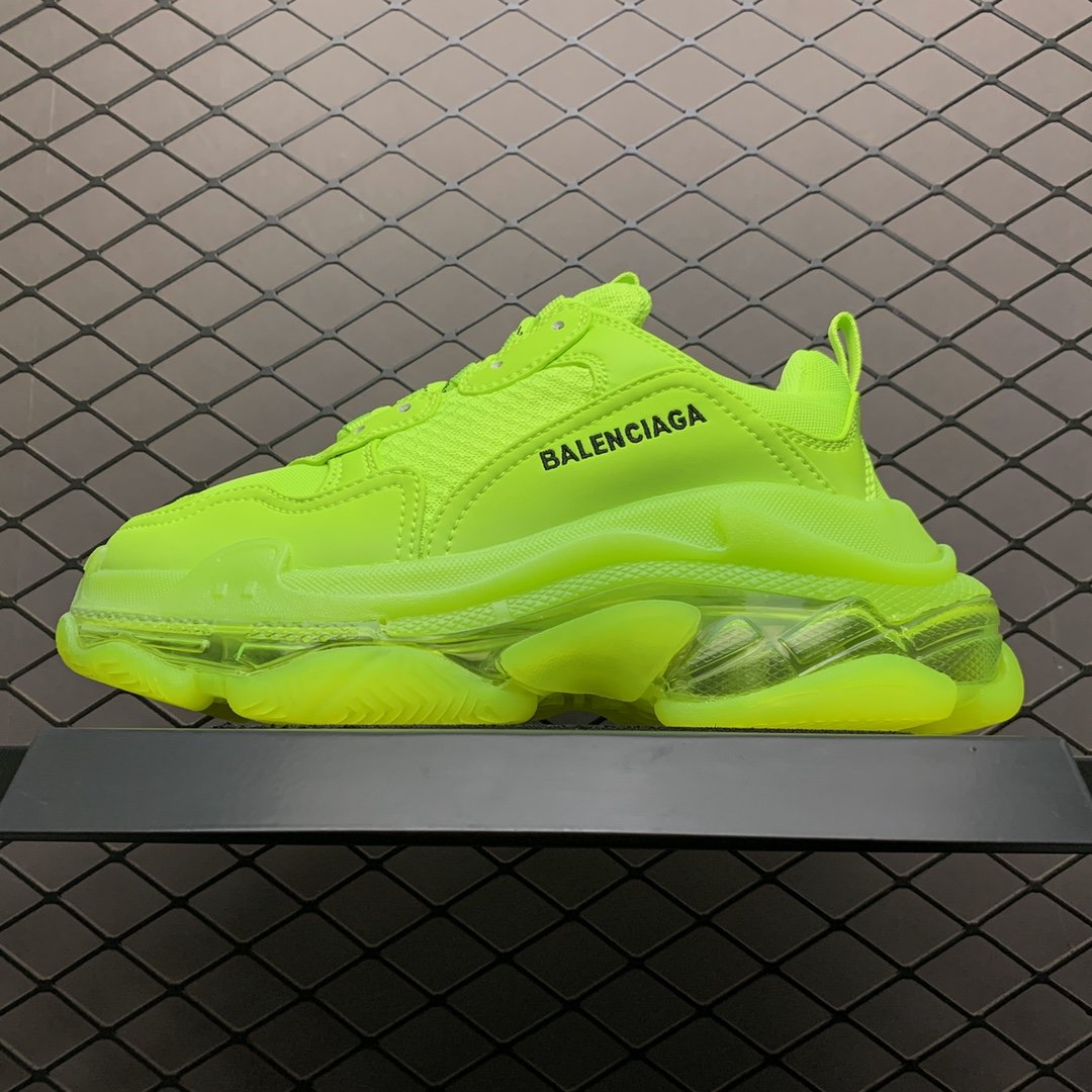Replica Balenciaga Shoe Balenciaga Triple S 3.0 ALL GREEN 35-46