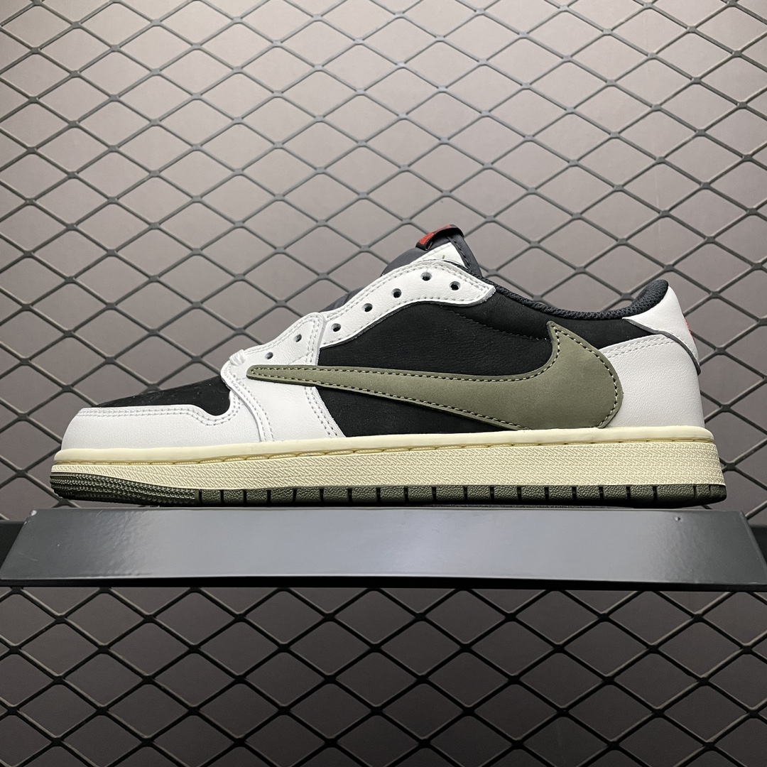 Replica Travis Scott Shoe Travis Scott x Air Jordan 1 Low Olive DZ4137-106 Size 36-47.5