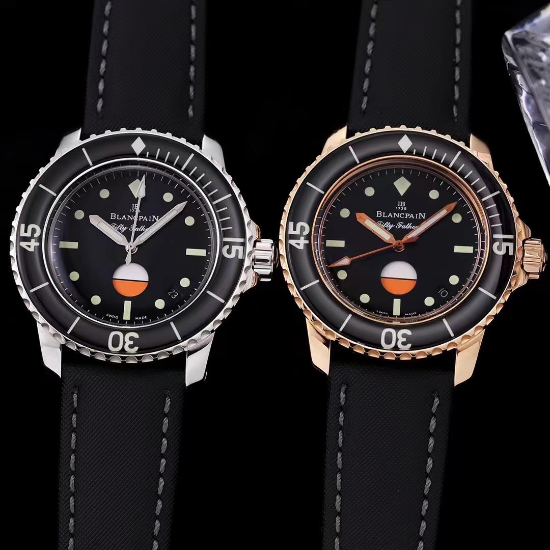 Replica Blancpain 904l Stainless Steel Automatic Machine 9015 Japanese movement Watch 45MM