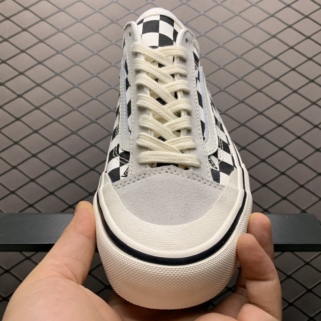 Replica Vans Shoe Vans Style 36 Gray Black White Size 35-44