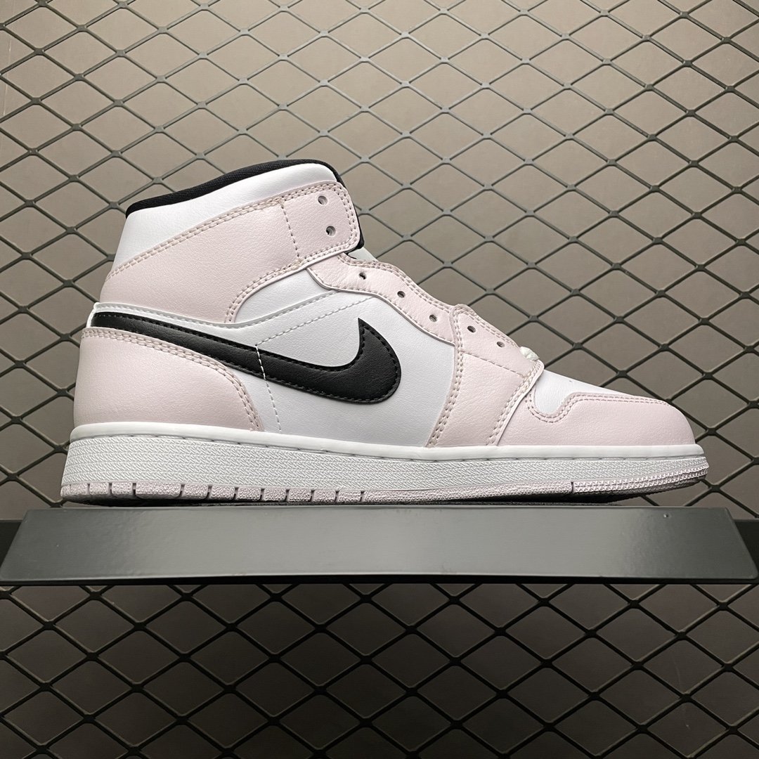 Replica Air Jordan Shoe Air Jordan 1 Mid Barely Rose AJ1 BQ6472-500 36-40