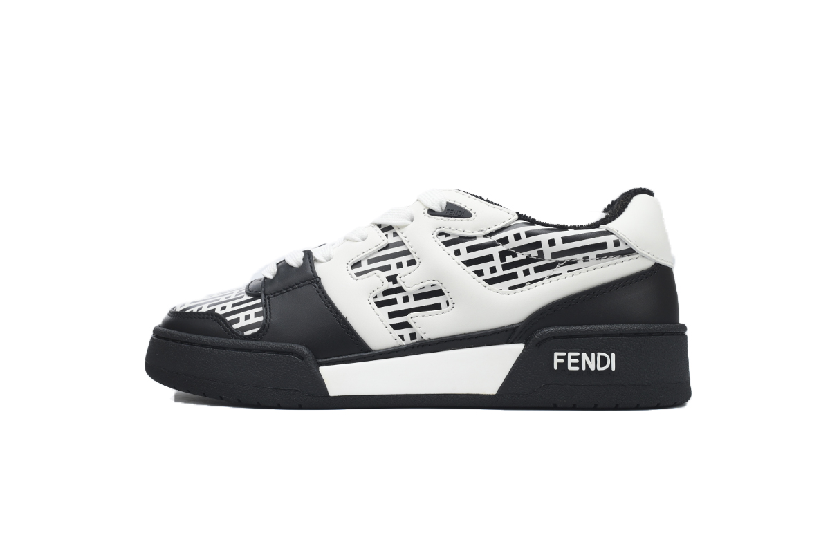 Replica Fendi Shoe Fendi Match Black and White