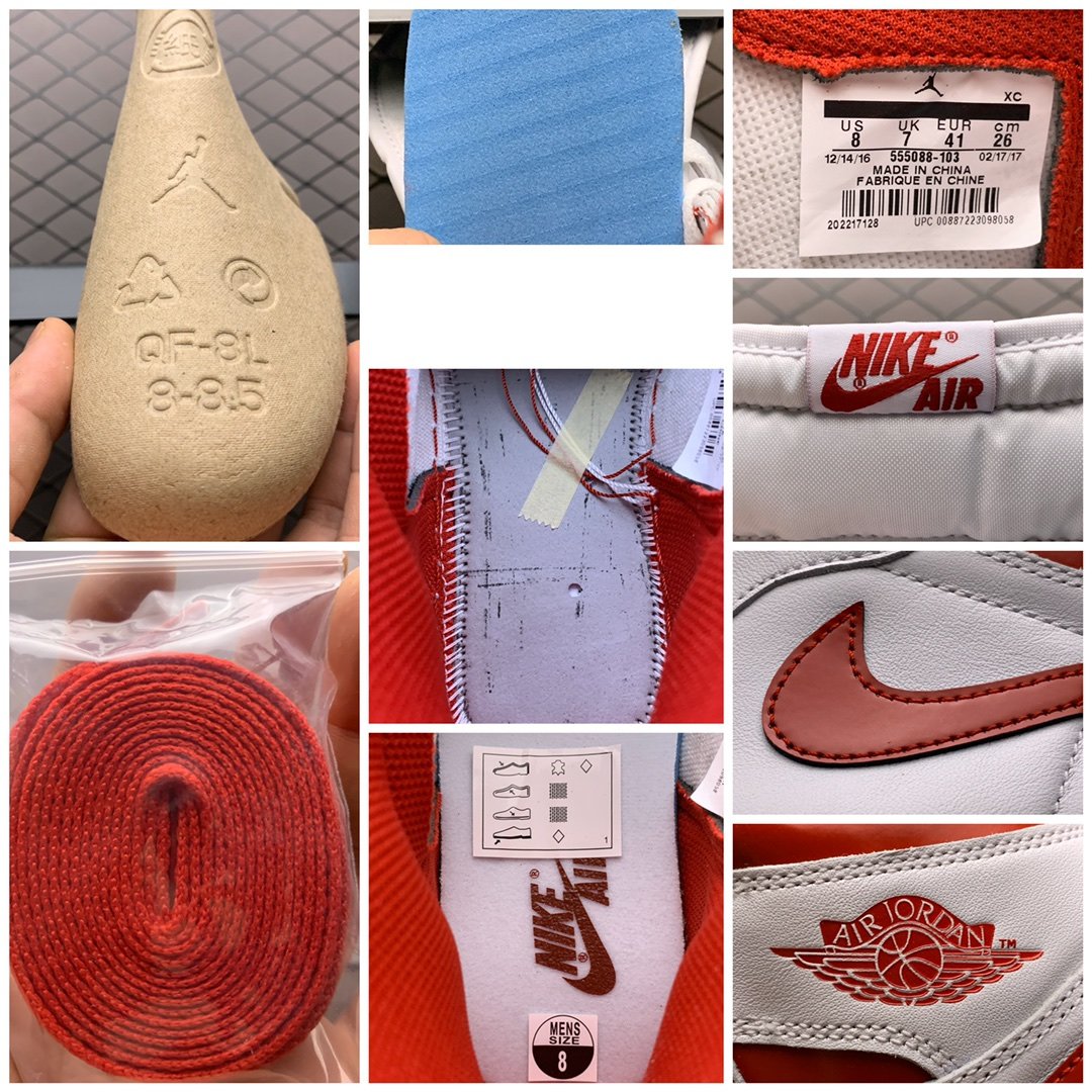 Replica Air Jordan Shoe Air Jordan 1 Retro Metallic Red 555088-103 Size 40-46