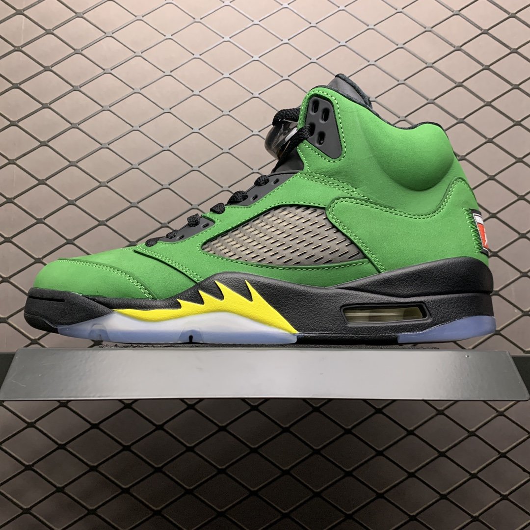 Replica Air Jordan Shoe Air Jordan 5 SEOregon DucksAJ55 CK6631-307 40.5-47 Size M7-M13.5