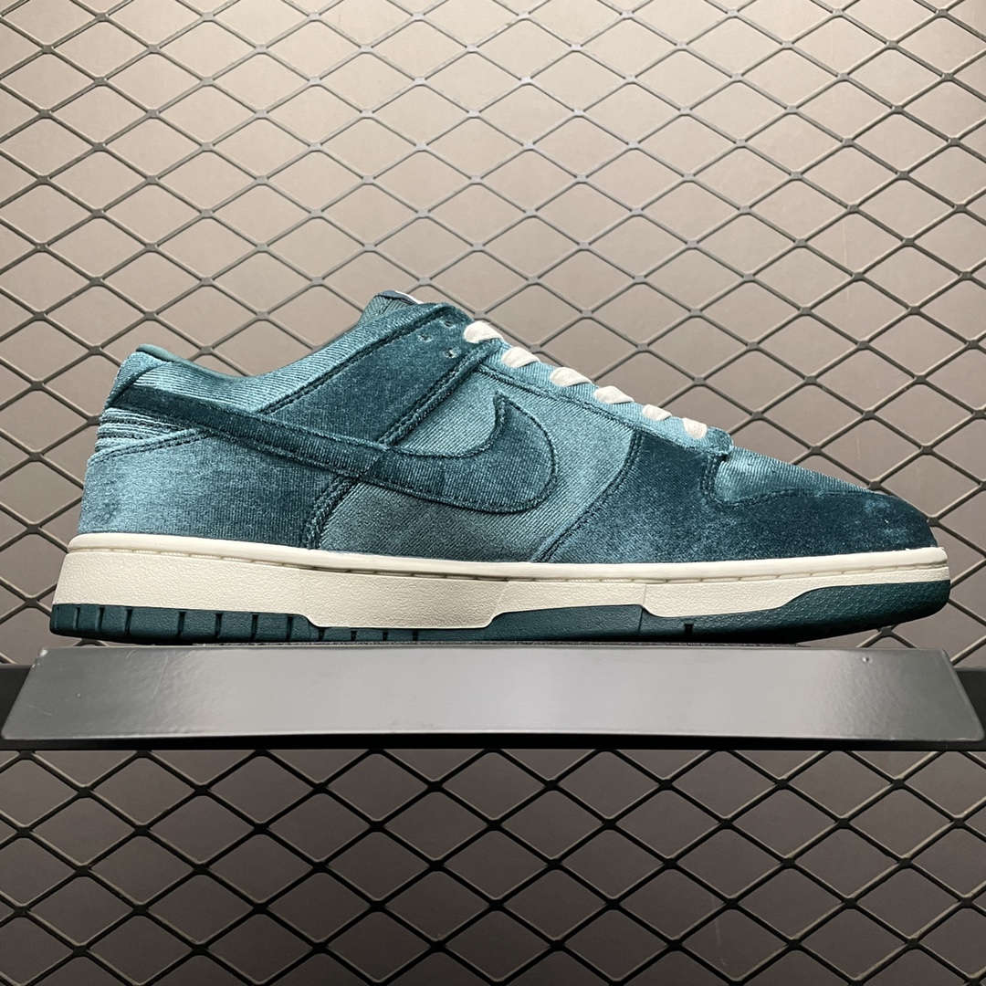 Replica Nike Dunk SB Shoe Nike Dunk Low Green Velvet DZ5224-300 SIZE 36-47.5