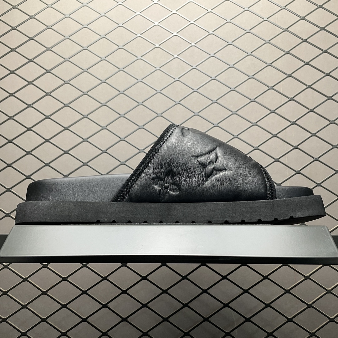 Replica Louis Vuitton Shoe Louis Vuitton Oasis Miami Damier Size 38-46 Black