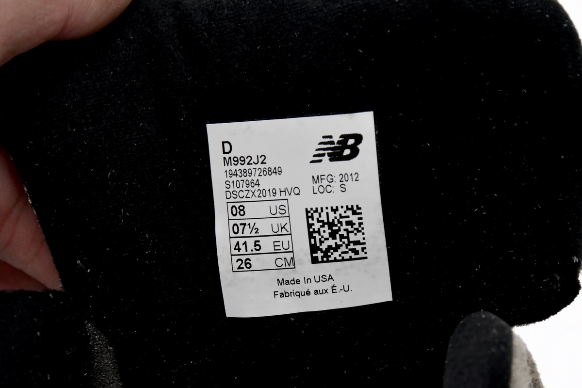 Replica New Balance Shoe M992J2 JJJJound x New Balance 992 Grey