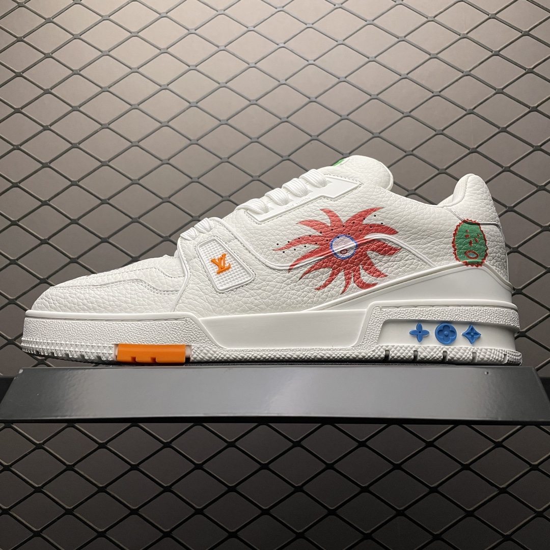 Replica Louis Vuitton Shoe Louis Vuitton LV Trainer Size 38-45 white