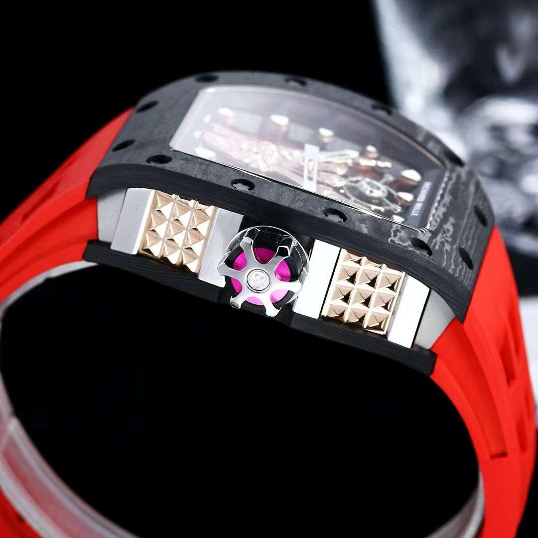 Replica Richard Mille Carbon Fiber Automatic Machine Watch 42MM