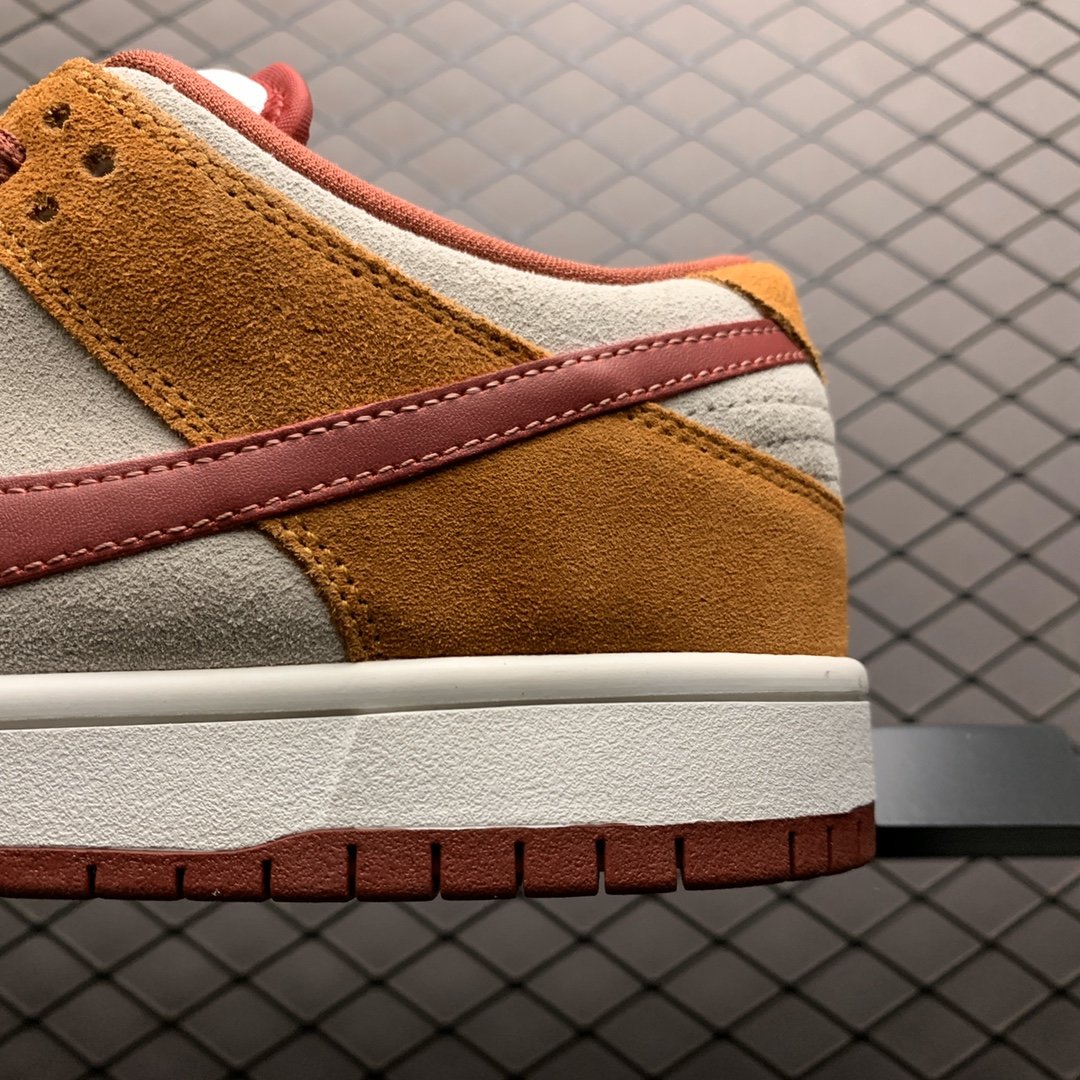 Replica Nike Dunk SB Shoe Nike SB Dunk Low Pro Russet Cedar BQ6817-202 Size 36-48.5