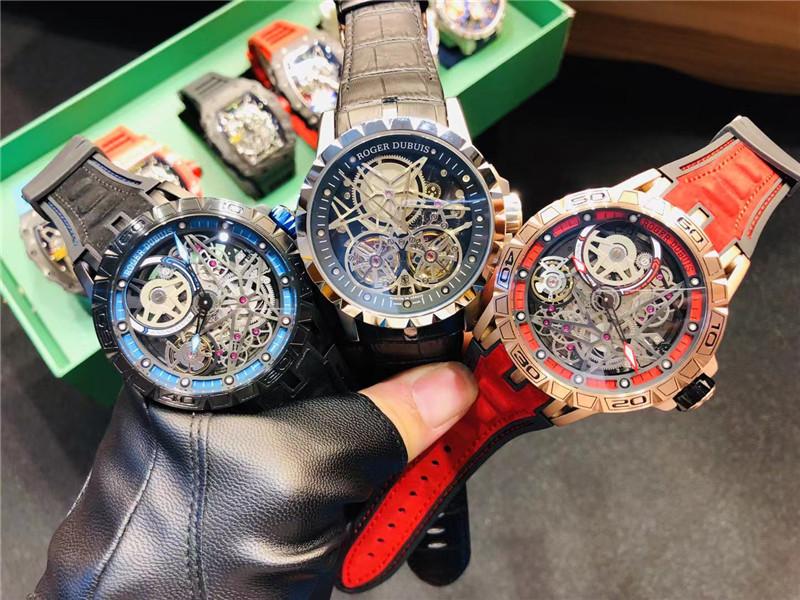 Replica Roger Dubuis 904l Stainless Steel Automatic Machine Watch 46MM