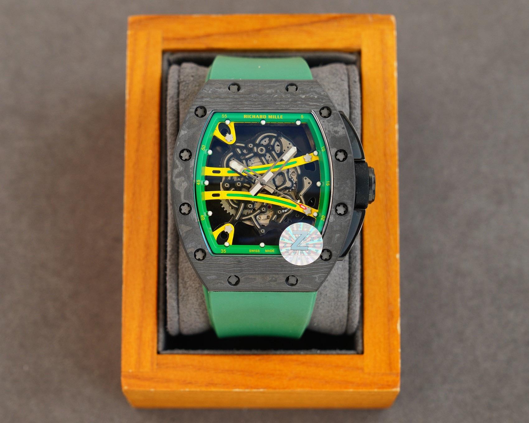 Replica Richard Mille Carbon Fiber Automatic Machine Watch 42MM