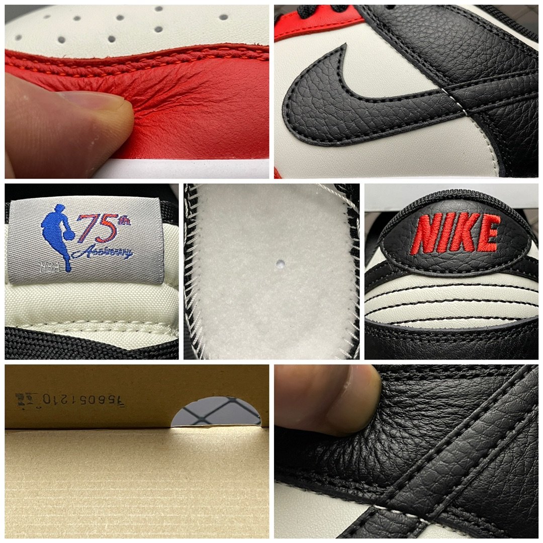 Replica Nike Dunk SB Shoe Nike Dunk Low NBA75 DD3363-100 Size 36-46