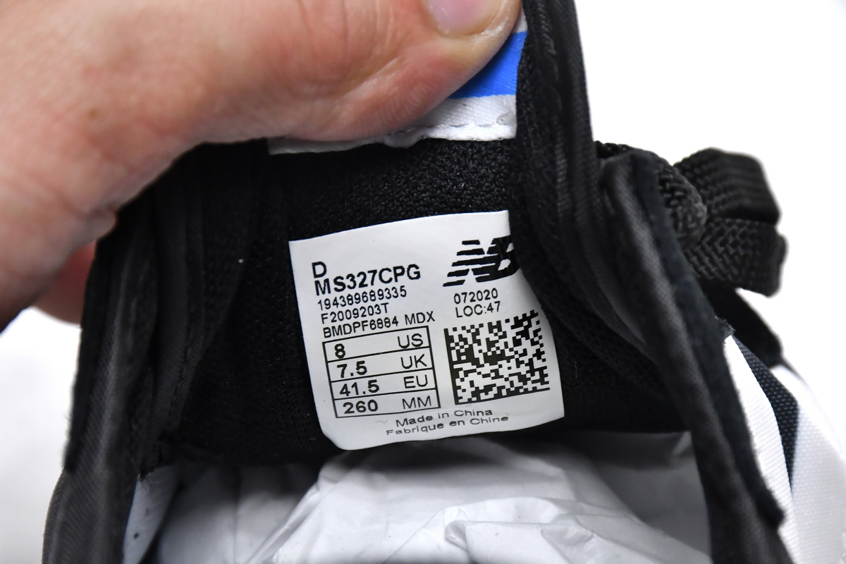 Replica New Balance Shoe MS327CPG New Balance 327 Black & White