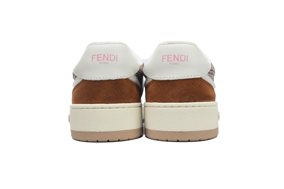 Replica Fendi Shoe  Fendi Match White Brown