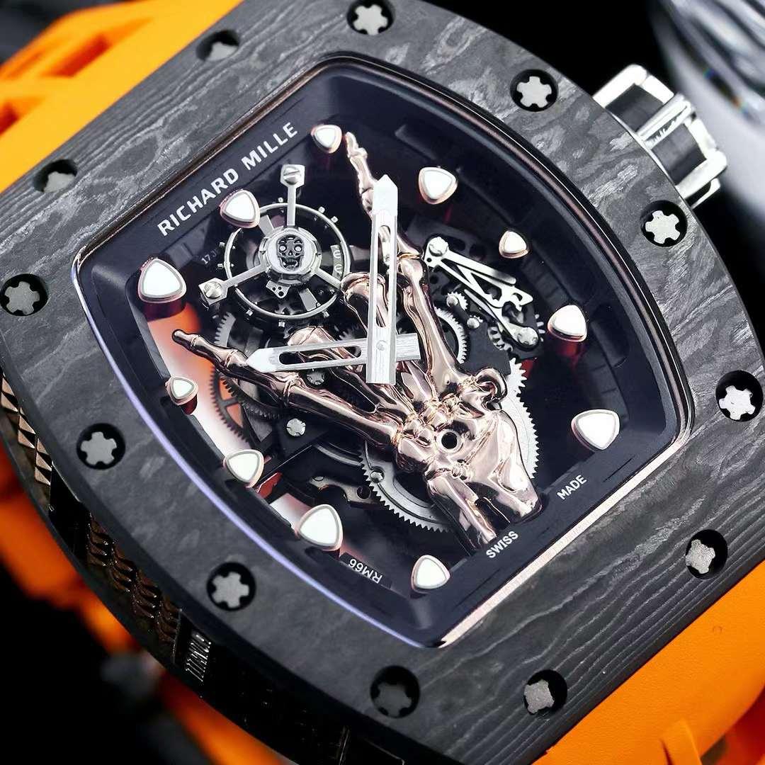 Replica Richard Mille Carbon Fiber Automatic Machine Watch 42MM