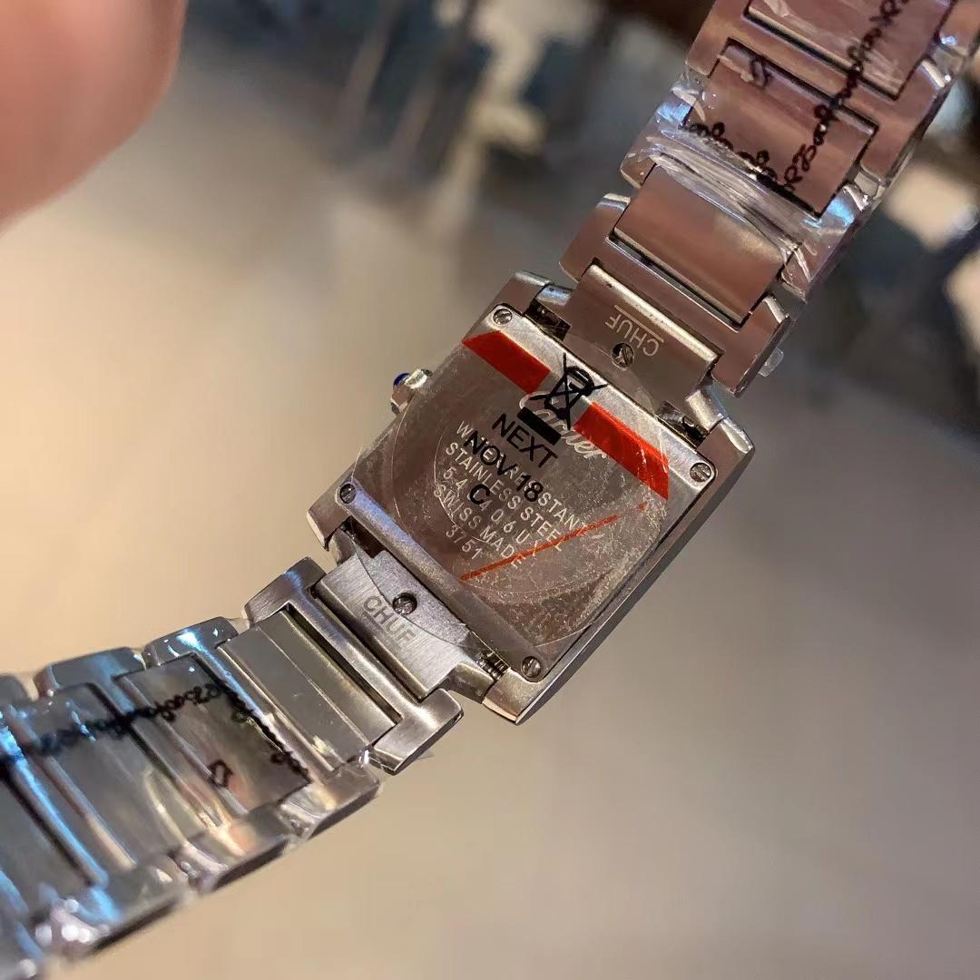 Replica Cartier Tank 904l Stainless Steel Quartz Watch 25mm 20mm