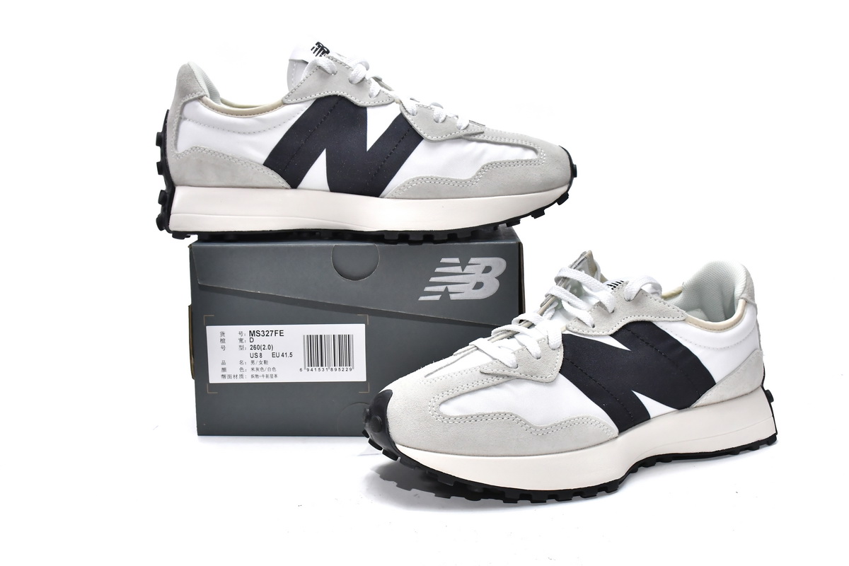 Replica New Balance Shoe MS327FE New Balance 327 Sea Salt Black