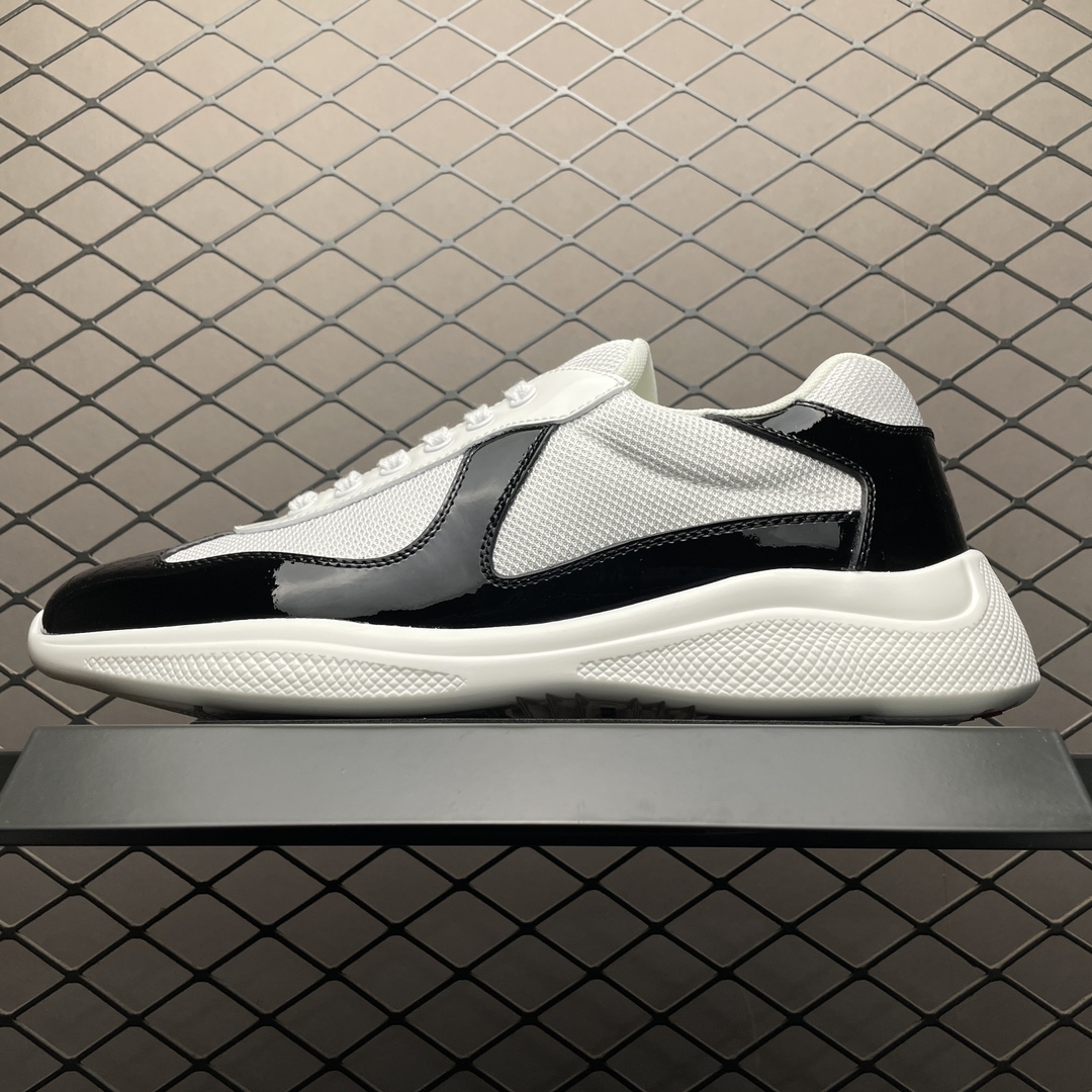 Replica Prada Shoe Prada Calzature Uomo Size 38-46 Black White