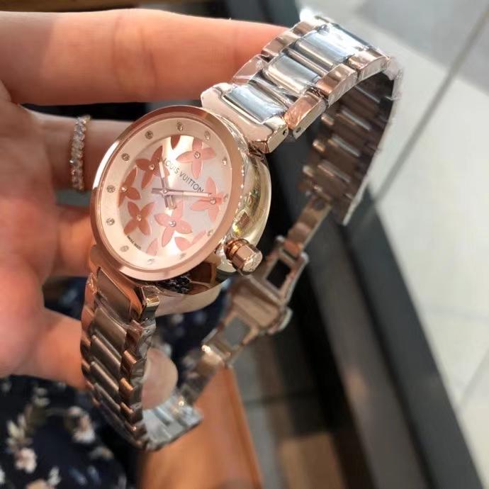 Replica LOUIS VUITTON LV 904l Stainless Steel Quartz Watch 33MM