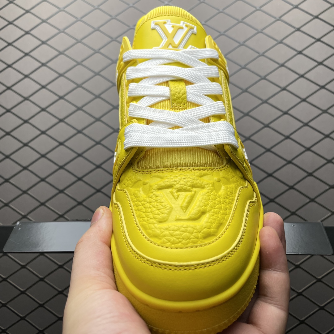 Replica Louis Vuitton Shoe Louis Vuitton LV Trainer Size 38-46 Yellow