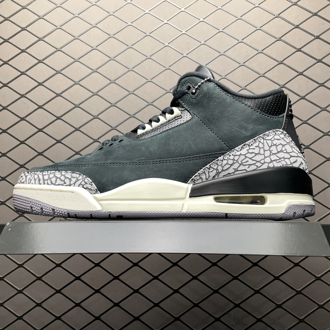 Replica OFF White Shoe Air Jordan 3 Retro Off NoirAJ33 CK9246-001 size 40-47.5