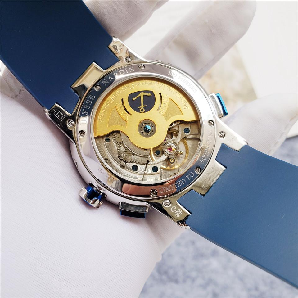 Replica Ulysse Nardin 904l Stainless Steel Automatic Machine Watch 43MM