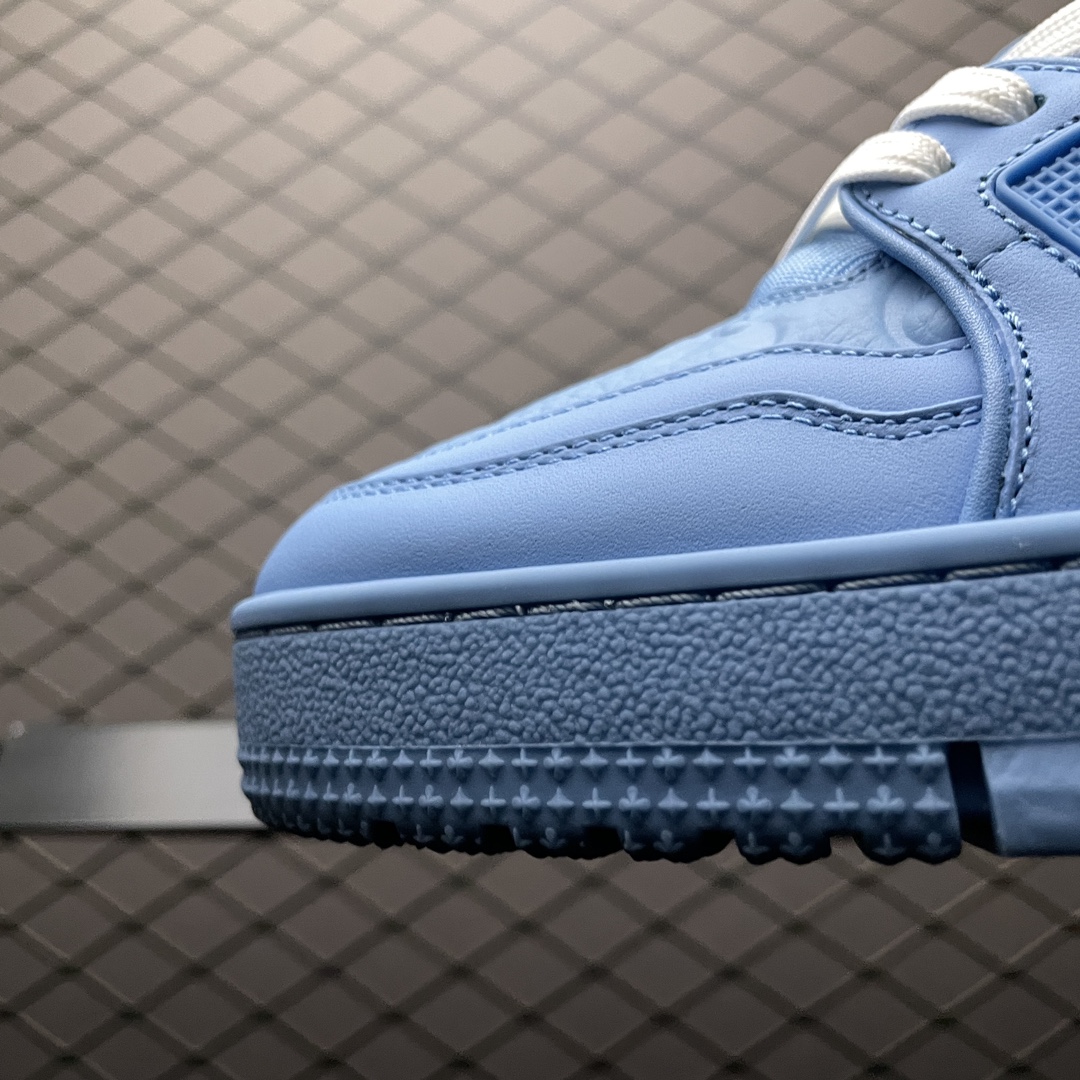 Replica Louis Vuitton Shoe Louis Vuitton LV Trainer Size 35-45 Blue