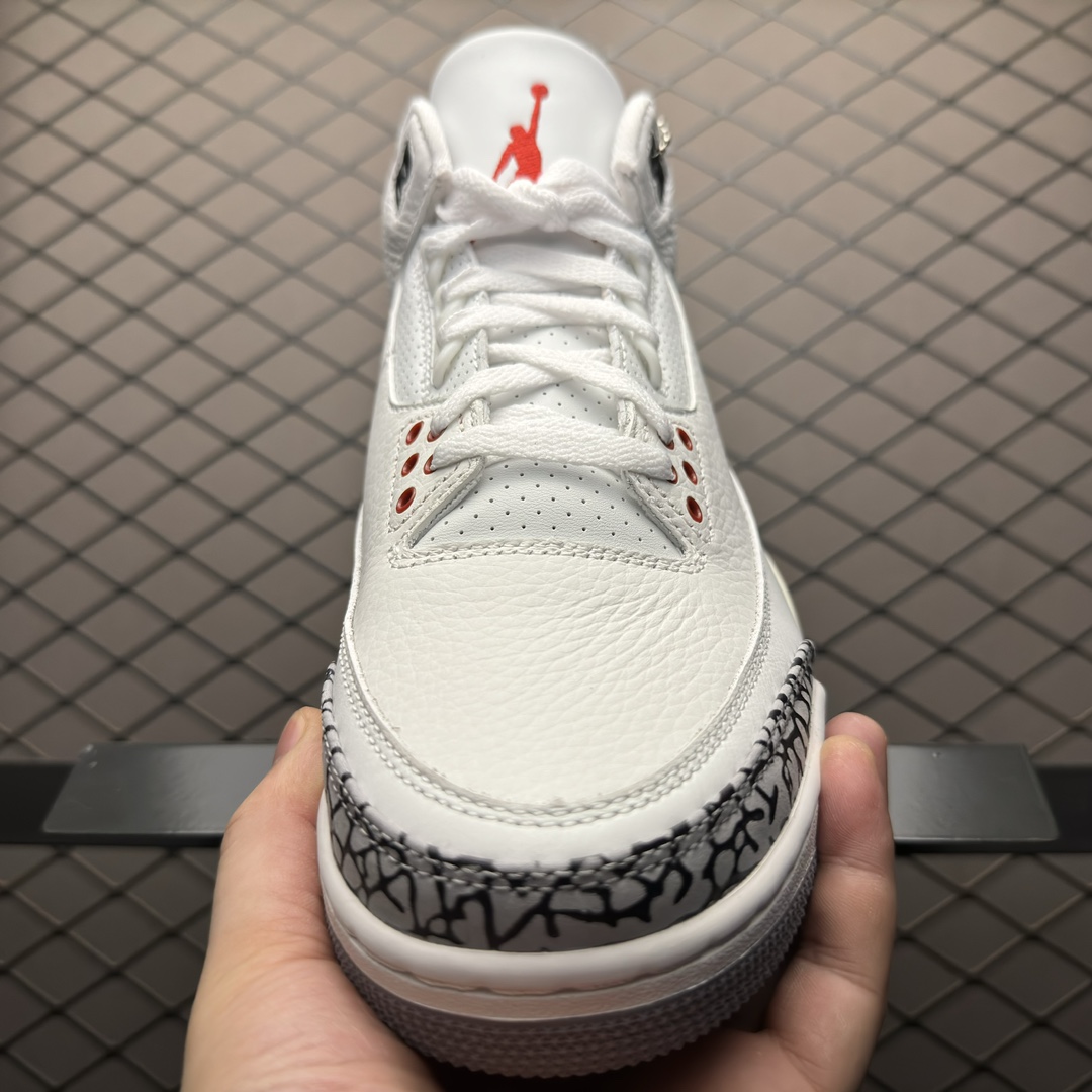 Replica Air Jordan Shoe Air Jordan 3 White Cement Reimagined AJ3 DN3707-100 SIZE 40-47.5