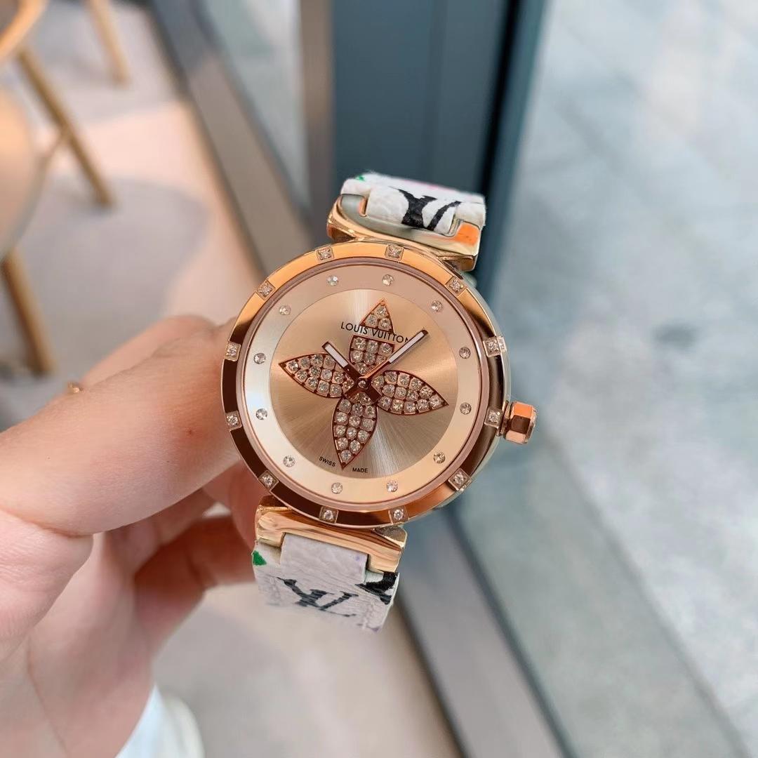 Replica LOUIS VUITTON LV 904l Stainless Steel Quartz Watch 33MM