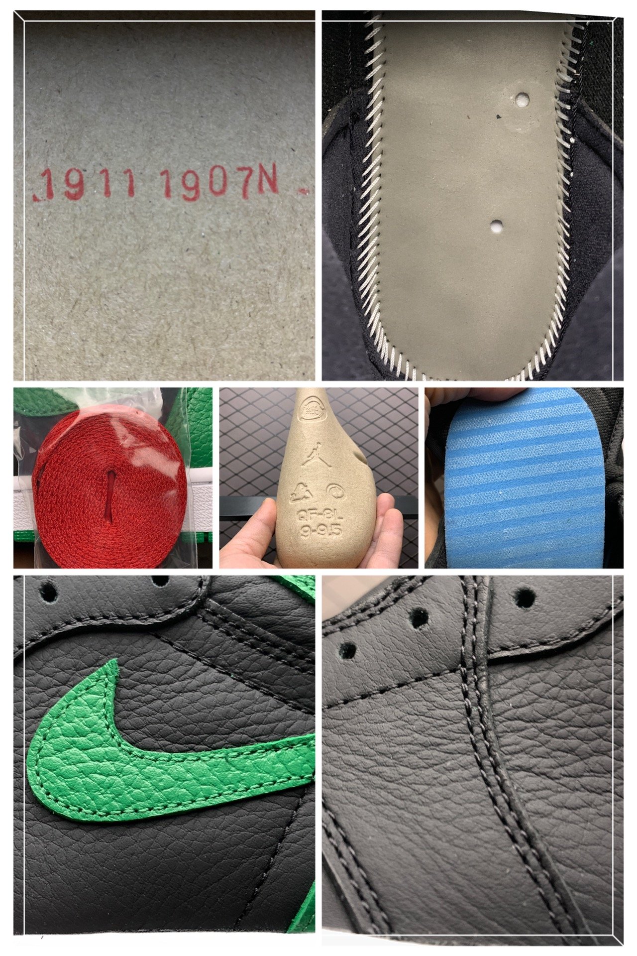 Replica Air Jordan Shoe Air Jordan 1 Retro HighPine GreenAJ11 555088-030 40-46 Size M7-M12