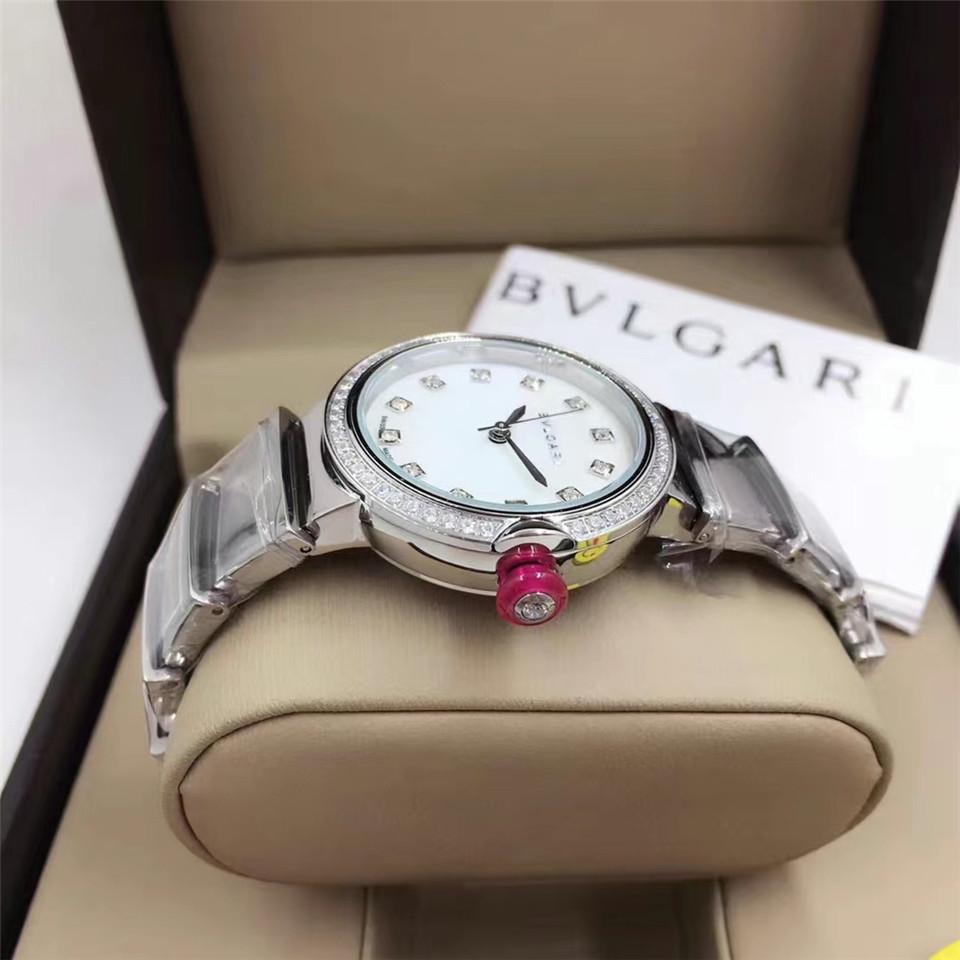 Replica BVLGARI 904l Stainless Steel Quartz Watch 33MM